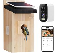 Nichoir intelligent avec caméra, nid à énergie solaire 2K, montre l'imbrication et l'éclosion en temps réel, identification du comportement et création d'histoire, bricolage