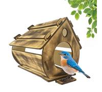 Nichoir | Maison En Bois À Accrocher Pour Les Moineaux - Abri d'Oiseaux pour l'Arrière-Cour,pour Moineau et Mésange en Extérieur dans le Jardin la Cour sur le Patio le Porche l'Arbre et l'Observation
