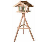 Nichoir Mangeoire à Oiseaux Jessica 75×84×142 CM Pin Avec Support