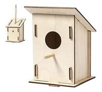 Nichoir Oiseaux à Monter - Kit Nichoir Bois DIY - Nid Oiseau Ecologique - Lot de 2 (Style2)