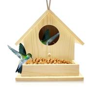 Nichoir Oiseaux Exterieur a Suspendre,Cabane Oiseaux en Bois,Maison D’Oiseau Sauvage,Nid Oiseau Canari,Nichoir Exterieur Refuge d'hiver,pour Jardin Rouge Gorge Mesange