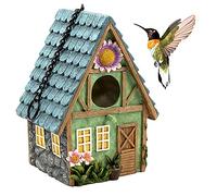 Nichoir Oiseaux Exterieur Original,Nichoirs à Oiseaux Sauvages,Repos Douillette pour Oiseaux,Peut Abriter à Partir De Temps Froid,Nid Oiseau Fait à La Mainr, pour La Décoration du Jardin,21x15x13cm