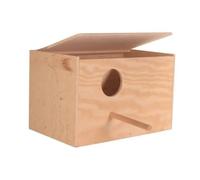 Nichoir Perruche Calopsitte Bois Blanc 30 X 20 X 20 Cm
