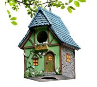 Nichoir,Petit Nid Décoratif,Nichoir décoratif de Style Cottage - pour Moineau, Rouge-Gorge, merlebleu, fenêtre, Arbre, extérieur, Jardin, arrière-Cour,