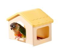 Nichoir pour Cage à Oiseaux avec Coussinet rétractable - Petite Tente à Ouverture sur 3 côtés - Lit pour perruches - pour l'hiver, l'élevage - pour Dormir - Perchoir - Se Cacher, se Reposer,