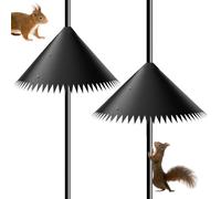 Nichoir pour écureuil, bouclier rotatif pour écureuil, accessoire d'extérieur pour petit animal de compagnie, 40 x 32 x 2 cm, efficace pour dissuader et protéger les nichoirs et les mangeoires
