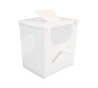 Nichoir pour oiseaux - Convient - Confortable - 13,5 x 10,5 x 13 cm - Blanc - Pour jardin, cour, terrasse, balcon