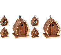 NICHOIR pour Oiseaux Guido Bois Nature 13x13x17CM (Lot de 2)
