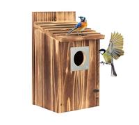 Nichoir pour oiseaux - Nichoir confortable et réutilisable, pour la reproduction des oiseaux,pour Jardin, Balcon, Terrasse, , Tronc d'arbre, Perruches, Inséparables, Conures, Calopsittes, Maina