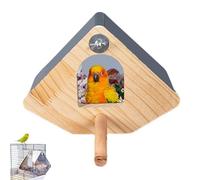 Nichoir pour perroquets - Nichoir pour perroquets élégant, nichoir pour perroquets à faible coût | Cabane de nidification en bois véritable pour merles, mésanges bleues, moineaux, nichoir de jardin po