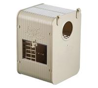Nichoir pour Perruche Calopsitte - Nid pour Conure - Abri Spacieux pour Perroquets avec Échelle Intégrée Protection de la Nature Mangeoire À Moineaux Décoration de Jardin