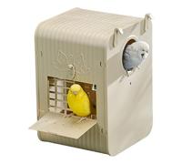 Nichoir pour perruches - Maison pour perruches - Abri décoratif spacieux avec échelle intégrée pour mangeoire, conservation de la nature, jardin, observation des oiseaux, balcon