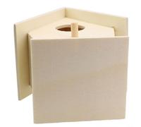 Nichoir traditionnel en bois pour extérieur pour nidification de jardin, nichoir à oiseaux pour oiseaux sauvages, arrière-cour et attracteur d'oiseaux (B)