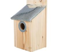 Trixie Nichoir pour étourneaux – Protection anti-pic, façade rabattable – Bois et métal 18×31×16 cm