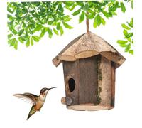 Nichoirs à Oiseaux en Bois entièrement assemblés avec perchoir, décoration de Jardin Naturelle pour Attirer Les Petits Oiseaux