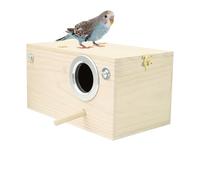 Nichoirs À Oiseaux Nicheurs - Habitat En Bois Pour L'élevage De Calopsittes | Perroquet, Inséparable Et Petite Maison À Oiseaux | Jardin Intérieur Et Extérieur, Cour, Arrière-cour, Pelouse Et Décorati