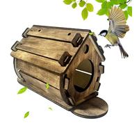 Nichoirs À Oiseaux pour L'extérieur - Nichoir À Oiseaux Suspendu en Bois Toutes Saisons | Maison D’Oiseau D’arrière-Cour | pour Bleus, Moineau, Mésange, Jardin Extérieur, Cour, Patio, Porche,