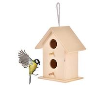 Nichoirs pour l'extérieur,Nichoir en Bois de cèdre pour Suspension extérieure - Cabane à Oiseaux Bricolage pour dégagement extérieur, journée Portes Ouvertes, nichoir