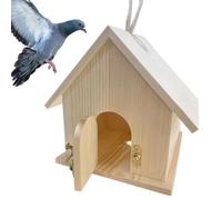 Nichoirs pour l'extérieur, nid d'oiseau en bois avec mât | Décoration extérieure, chalet pour animaux de compagnie, abri pour animaux pour extérieur, terrasse, jardin, cour