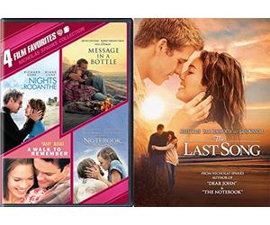 Nicholas Spark 5-Movie Bundle - The Last Song, Nights in Rodanthe, Message in a Bottle, A Walk to Remember & The Notebook 5-DVD Bundle