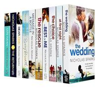 Nicholas Sparks Lot de 10 livres de collection (The Wedding, At First Sight, The Choice, The Best Of Me, The Rescue, Message In A Bottle Every Breath, Dear John, The Return, Safe Haven)