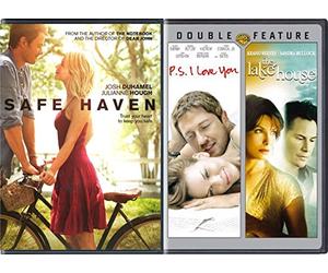 Nicholas Sparks Safe Haven Movie & P.S. I Love You / Lake House Triple Feature Love Bundle