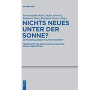 Nichts Neues Unter Der Sonne?