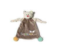 Doudou Nici ' 40035 doudou chat, message et image motif brodé "anges, 25 x 25 cm