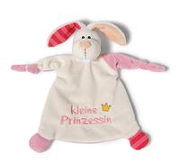 NICI 40042 Doudou Lapin, Message et Image Motif brodé, Petite Princesse, 25 x 25 cm