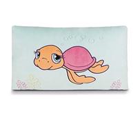 Nici 43404 Sealina Coussin rectangulaire Motif Tortue Bleu Clair 43 x 25 cm