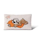 NICI 43491 Coussin Rectangulaire Paresseux Wave Dave 43 x 25 cm Blanc