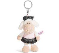 NICI 44262 - Pendentif en Peluche - Brebis Jolly Chic (10cm) Porte-Clés Peluche
