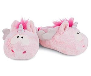 NICI 44375 Chaussons en Forme de Licorne Pink Harmony, en Peluche, Taille 38-41 (L)