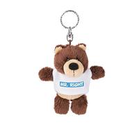 NICI 44722 Porte-clés Ours avec t-Shirt Mr Right Marron 10 cm