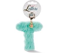 Nici 45628 Pendentif de sac en peluche lettre T avec symbole d'avocat et mousqueton