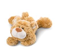 NICI 46513 - Ours en Peluche allongé de 30 cm I Ours Brun Traditionnel I Jouets douillets pour Filles, garçons et bébés I Peluches animales Toutes Douces I Doudou Ourson couché