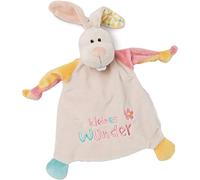 NICI Lapin « Little Wonders » 25 x 25 cm partir de 0+ Mois Enfants bébé/Doudou pour Fille & garçon, À Fleur, 46733, Beige/Multicolore