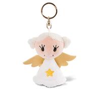 NICI 47063 Porte-clés Ange gardien "I’ll protect you" 9 cm - Porte clef anges porte bonheur avec étoile - Animal en peluche avec attache pour cordon, trousseau et porte-clés