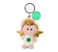 NICI 47523 Porte-clés en Forme de trèfle 7 cm avec Inscription en Allemand « Gute » Porte-Bonheur Ange Gardien, Blanc/doré