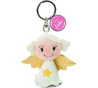 NICI étoile de 7 cm Alles Liebe Bonheur pour lanière, Trousseau Porte-clés - Pendentif Ange Gardien, 47526, Blanc/doré