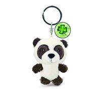 NICI 47537 Porte-clés avec symbole trèfle porte-bonheur Panda 7 cm Blanc/noir