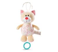 Nici Chat Boîte à Musique Sur Carte D´en-tête Teddy 18 Cm