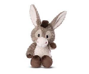 NICI 49033 Cuddly Donkey Donkeylee 22cm Grey Dangling- Cute Soft Toy to Cuddle and Play with, for Children & Adults, Gift Idea