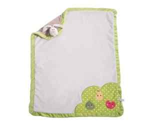 NICI 49046 Baby Cuddly Rabbit 75 x 100 cm Colourful Cuddly Blanket for Babies and Children Fluffy Plush Blanket Warm Blanket for Girls and Boys