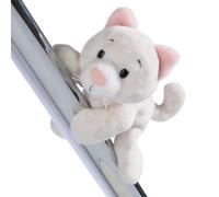 NICI- Chat Love MagNICI Mignon 12 cm Blanc-Peluche Durable avec Aimant-Animal magnétique pour réfrigérateur, Tableau Noir, élément métallique et Beaucoup Plus, Superbe idée Cadeau, 49403