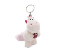 NICI 61386 - Porte-clés licorne Theodor avec coccinelle - 10 cm - Blanc - Compagnon en peluche - Avec anneau pour porte-clés, porte-clés et porte-clés