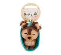 NICI 61605 Porte-clés, Motif Chien Yorkshire Terrier, Inscription « Sleeping Pets », 8 cm, dans Un Panier, Marron, Compagnon Fidèle pour Sac À Dos Ou pour Sac, pour Petits Et Grands