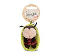 NICI 61610 Porte-clés, Motif Coccinelle, Inscription « Sleeping Pets », 8 cm, dans Un Panier, Rouge, Compagnon Fidèle pour Sac À Dos Ou pour Sac, pour Petits Et Grands
