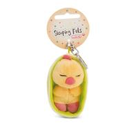 NICI Porte-clés 61612 - Poussin "Sleeping Pets" 8 cm, panier jaune