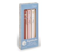 NICI 61835 mymochi Lot De 3 Stylos À Bille dans Une Boîte Cadeau, Beiges, Pratiques, Au Design Kawaii, pour Cartable Et Bureau, Excellente Idée De Cadeau pour L'amitié